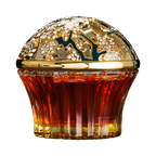 Almond scent in the golden bottle with angles on the cup and decorated with Swarovski crystal 