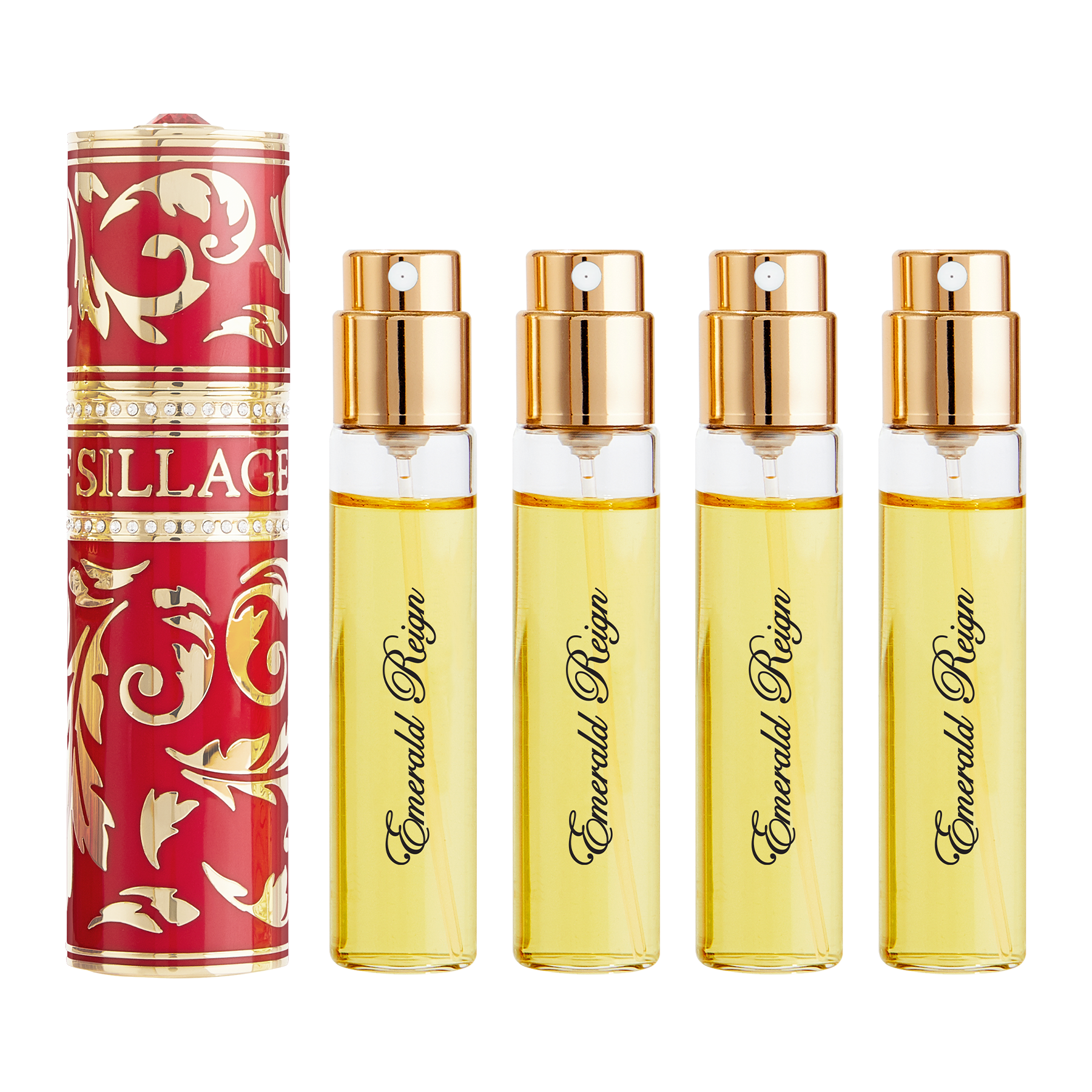 アールピーエル パヒュームス オーダンブレ 100ml Arabesque Collection Ruby Parfum Travel Spray Set | House of