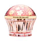 Pink perfume spinning between blossoms of flowers Swarovski crystals and pink cup