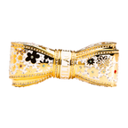 White luxury lipstick case refillable with Swarovski  Crystals 