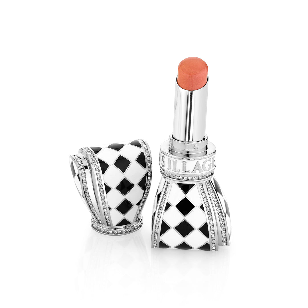 Bow Lipstick Case - Black & White Checkered